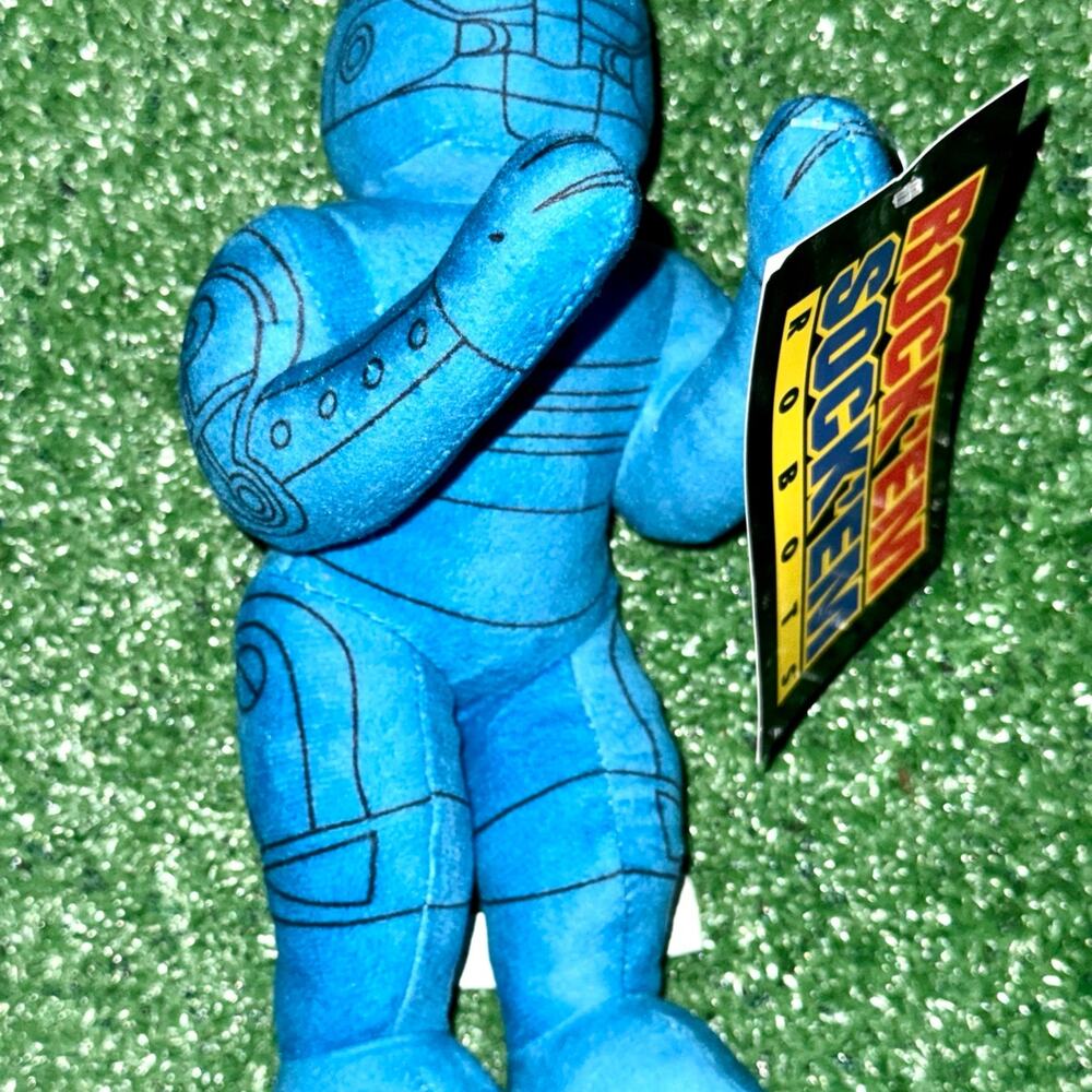 The Toy Factory Rock ‘Em Sock ‘Em Blue Boxing Fighting Robot Plush New With Tag